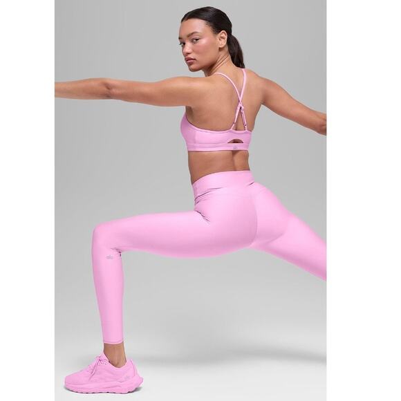 ALO Yoga Pants - Alo Yoga High Waist Airlift Legging Candy Heart Pink (Full Length) Black XS NWT